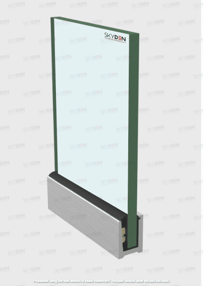 SD 28 Continuous Profile System Aluminum Glass Railing Base Profile for Balcony and Staircase, Indoor and Outdoor Top Mount Design, Durable Finish, Easy Installation for Modern Projects